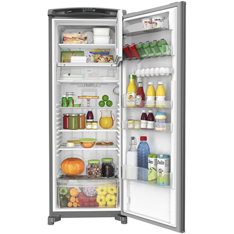Refrigerador-geladeira frost free 1 porta 342l crb39 inox consul