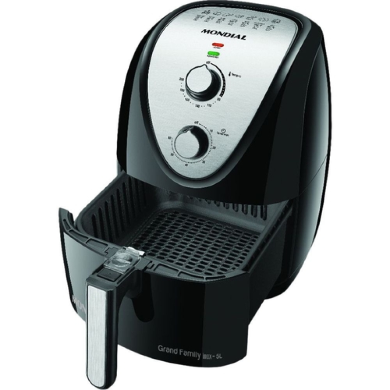 Fritadeira air fryer 1900w 5,0l grand family afn50bi preta mondial