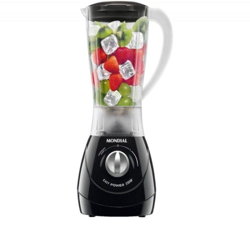 Liquidificador 02 velocidades   550w l550 preto mondial