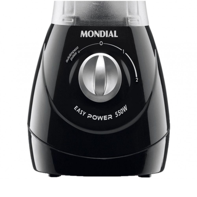 Liquidificador 02 velocidades   550w l550 preto mondial