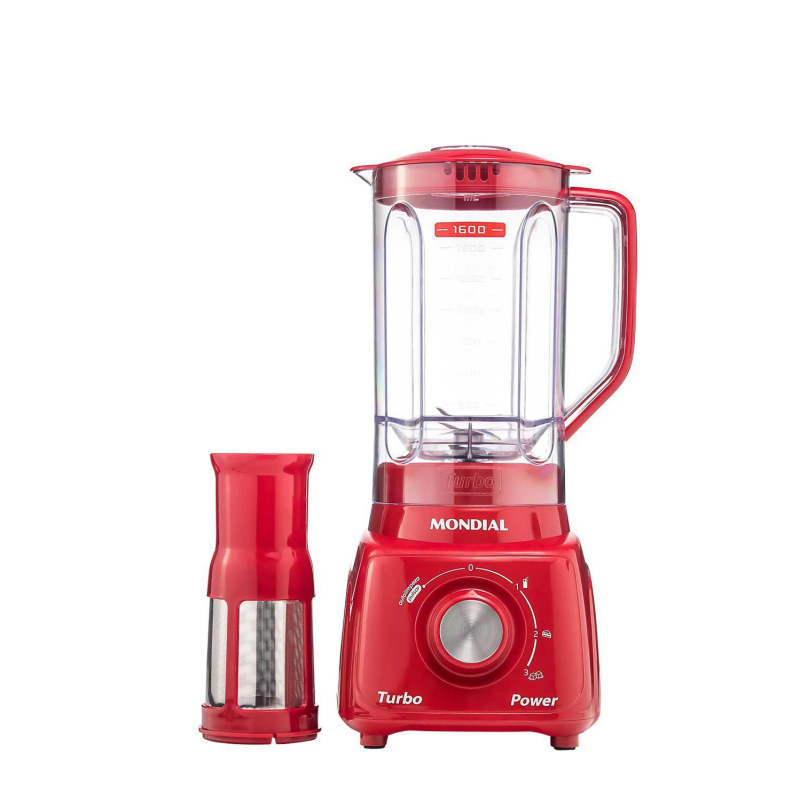 Liquidificador 03 velocidades   550w l99 vermelho mondial