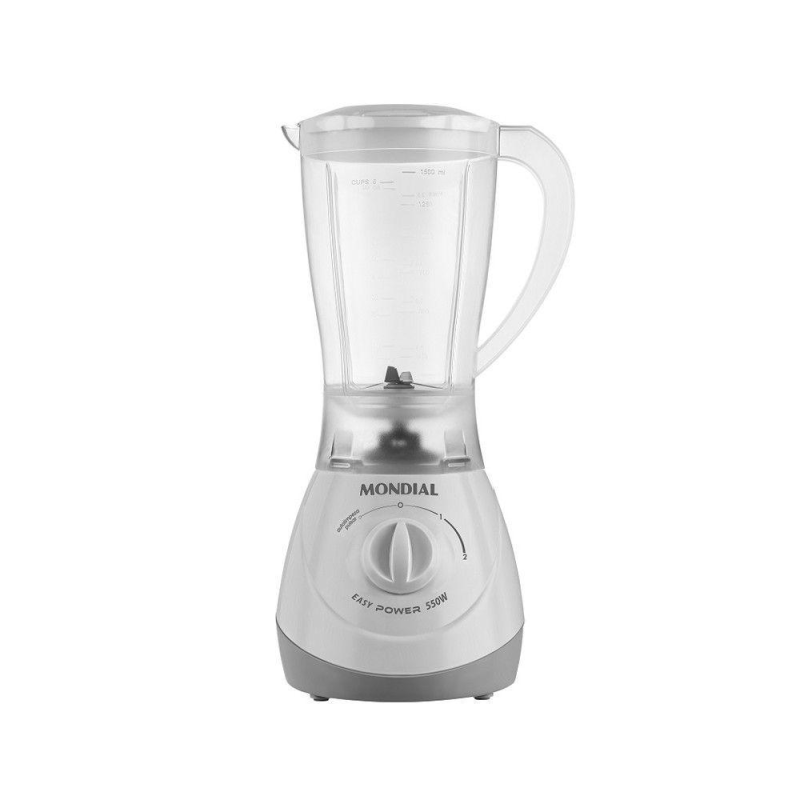 Liquidificador 02 velocidades   550w l550 branco mondial