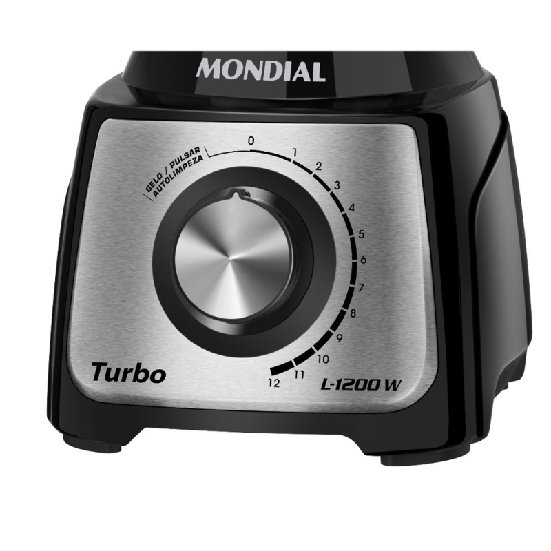 Liquidificador 12 velocidades 1200w l-1200bi preto mondial