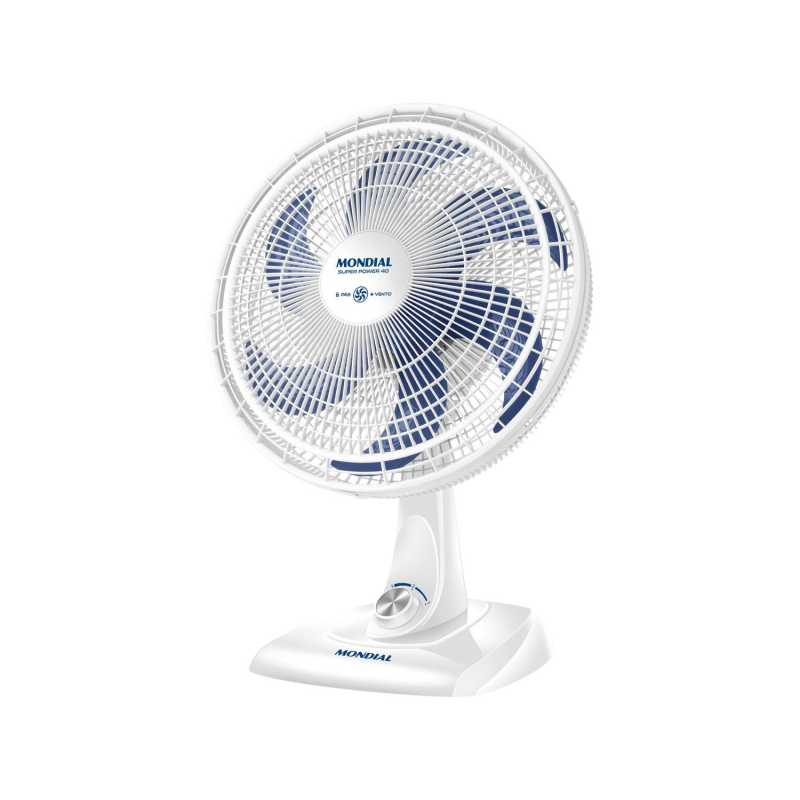Ventilador mesa 40cm 140w super power vsp40w branco mondial