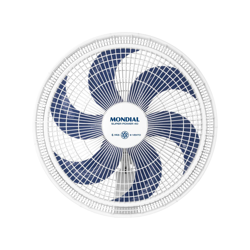 Ventilador mesa 40cm 140w super power vsp40w branco mondial