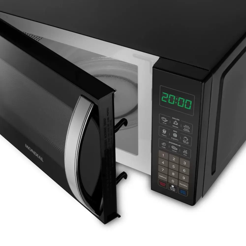 Microondas 21 litros 1200w mo0121b preto mondial
