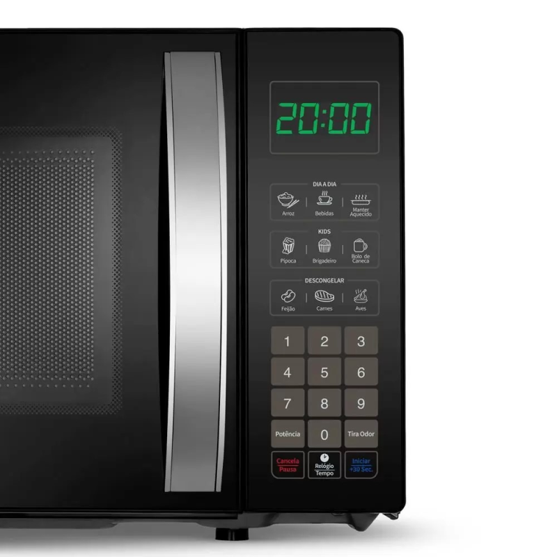 Microondas 21 litros 1200w mo0121b preto mondial