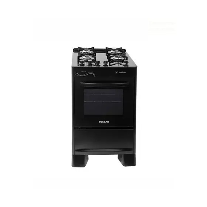 Fogão 4 bocas mesa vidro neo fgvng410 preto suggar