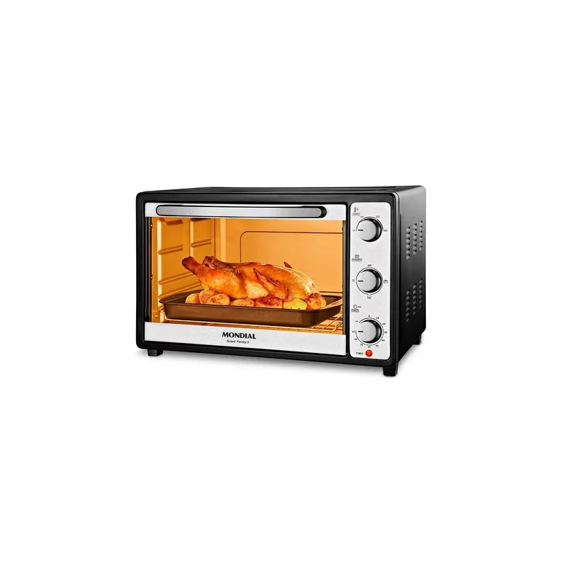 Forno elétrico 1800w 52l fr52b preto mondial
