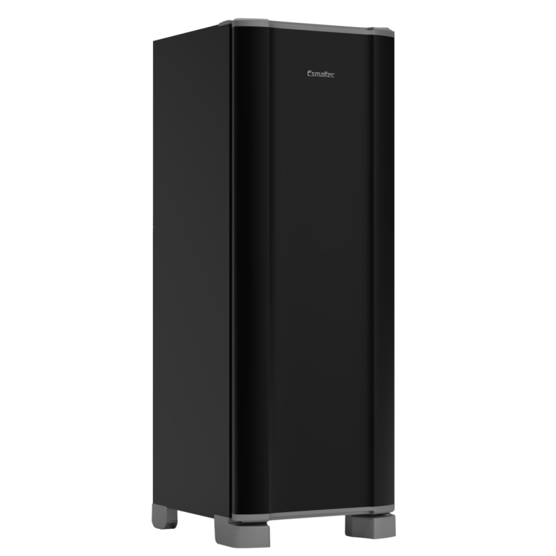 Refrigerador-geladeira 1 porta 259l roc35 preta esmaltec