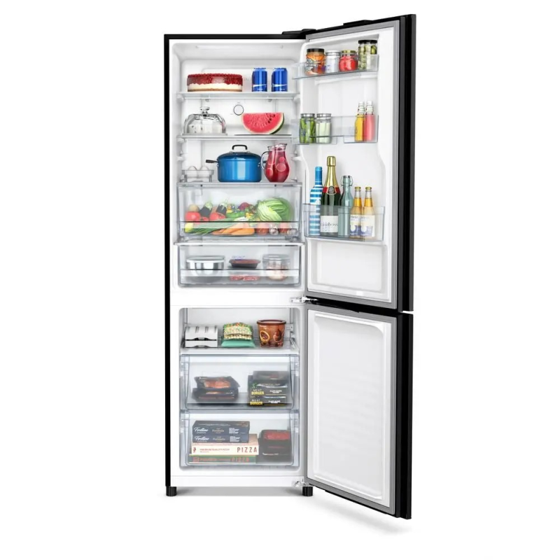 Refrigerador-geladeira frost free 2 portas 397l nrbb41 preto panasonic