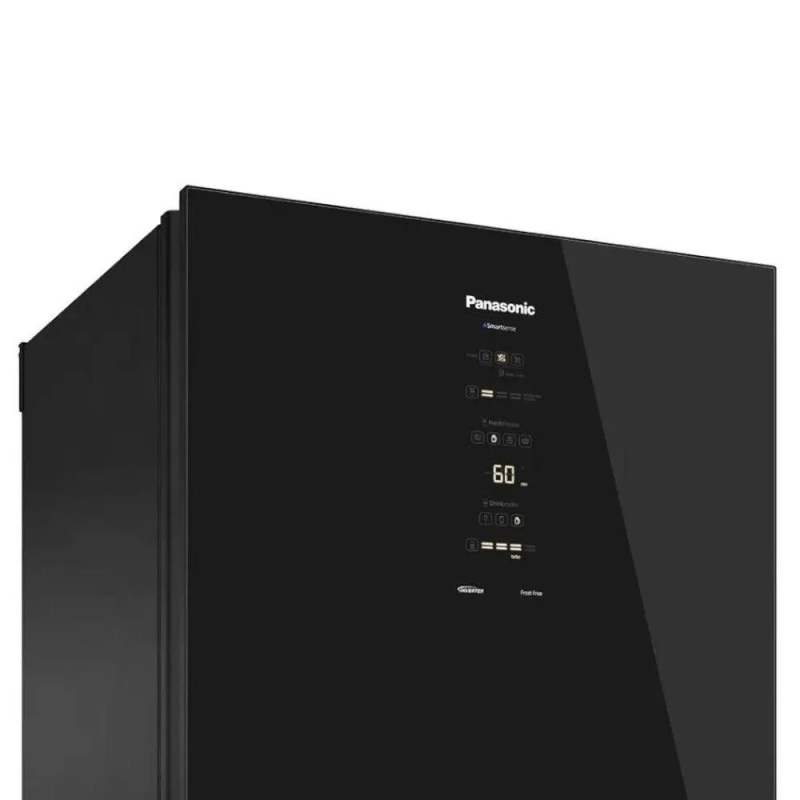 Refrigerador-geladeira frost free 2 portas 450l nrbb65 preto panasonic