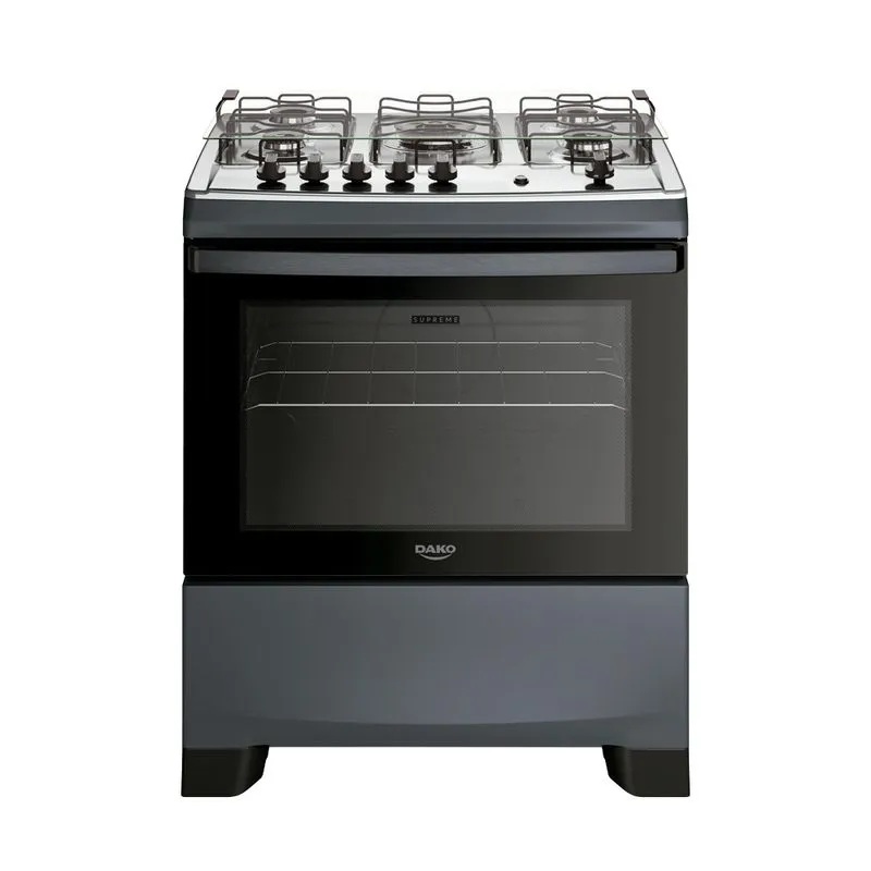Fogão 5 bocas mesa inox supreme titânio dako