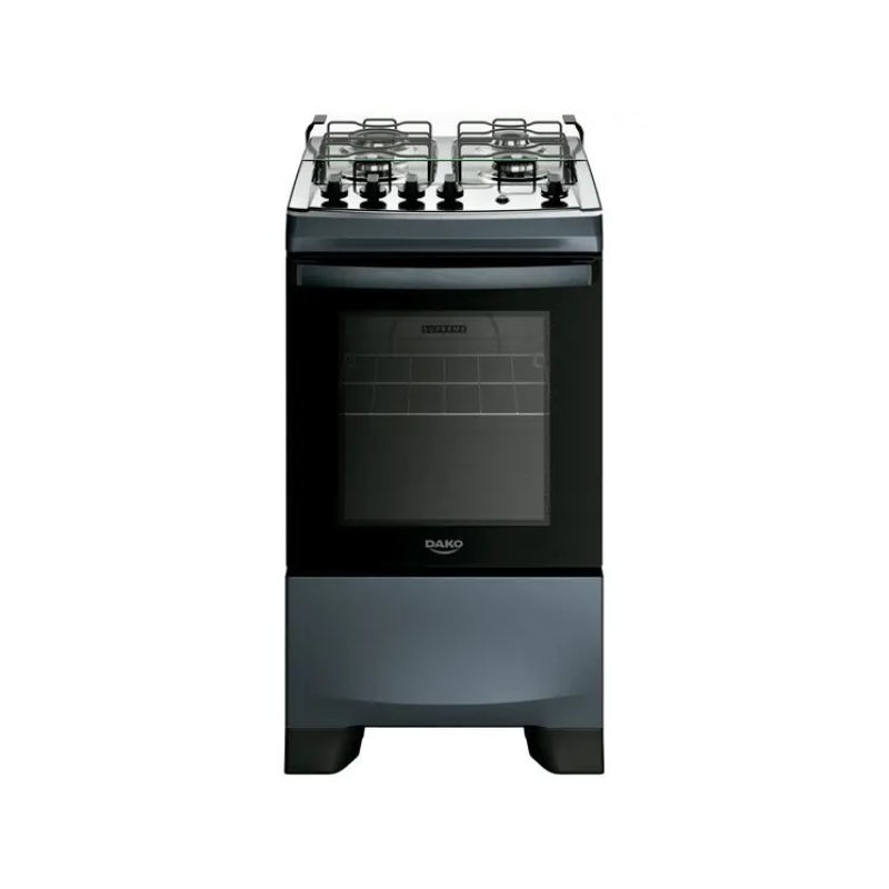 Fogão 4 bocas mesa inox supreme titânio dako