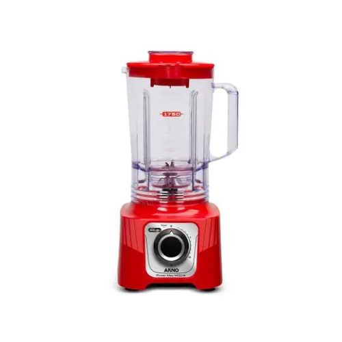 Liquidificador 15 velocidades 1400w power max  vermelho arno